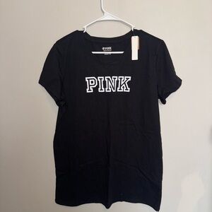 Pink VS Black PINK Logo T-Shirt